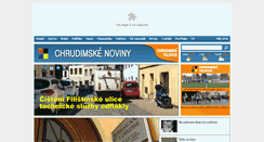 Desktop Screenshot of chrudimskenoviny.cz